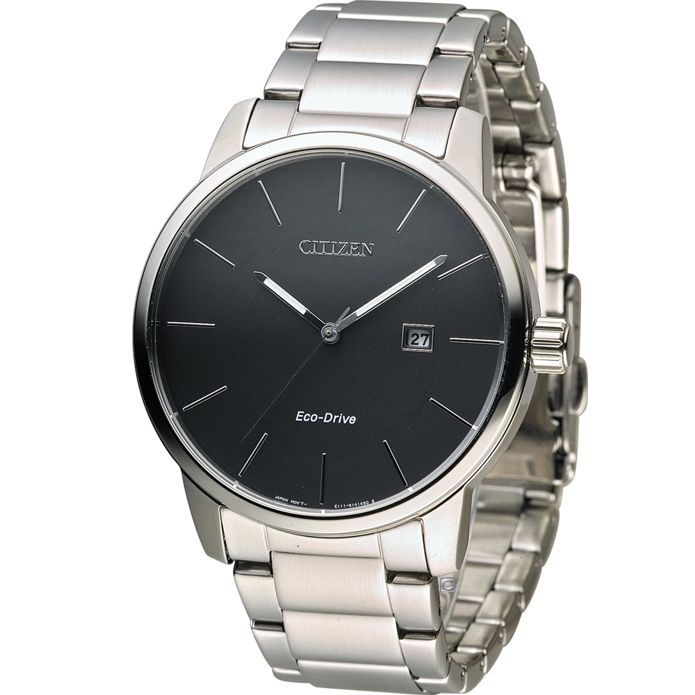 CITIZEN 光動能質感穩重時尚腕錶(BM6960-56E)-黑/43.8mm