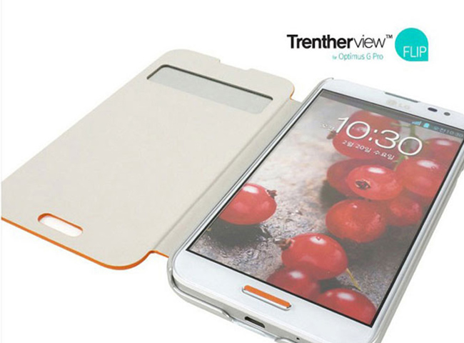 TrentherView 三星NOTE2 N7100 側掀式手機殼 來電透視皮套