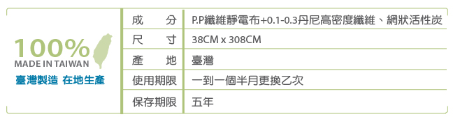 怡悅活性碳/靜電空氣濾網】 有效集塵除臭 三卷量販包