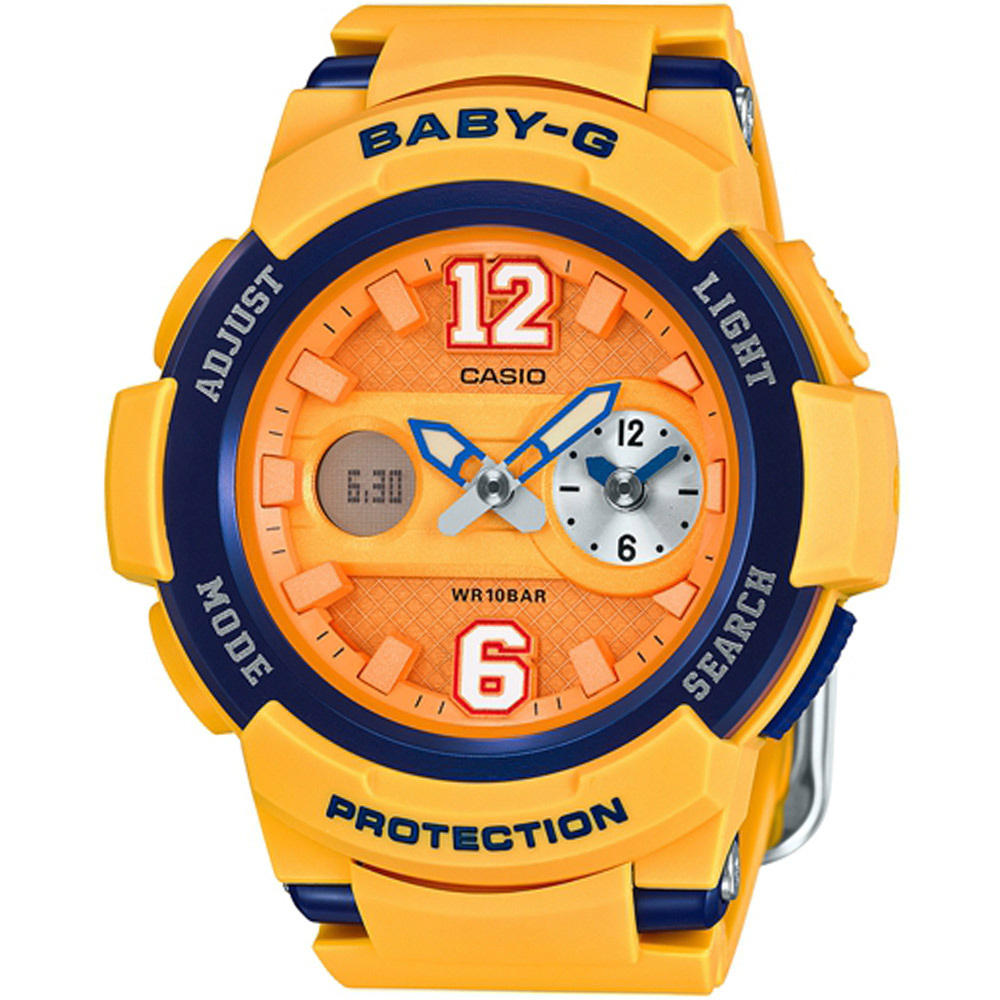 Baby-G 街頭運動時尚錶(BGA-210-4B)-橘黃/46mm