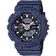CASIO卡西歐 Baby-G 丹寧雙顯手錶-深藍/46.3mm product thumbnail 1