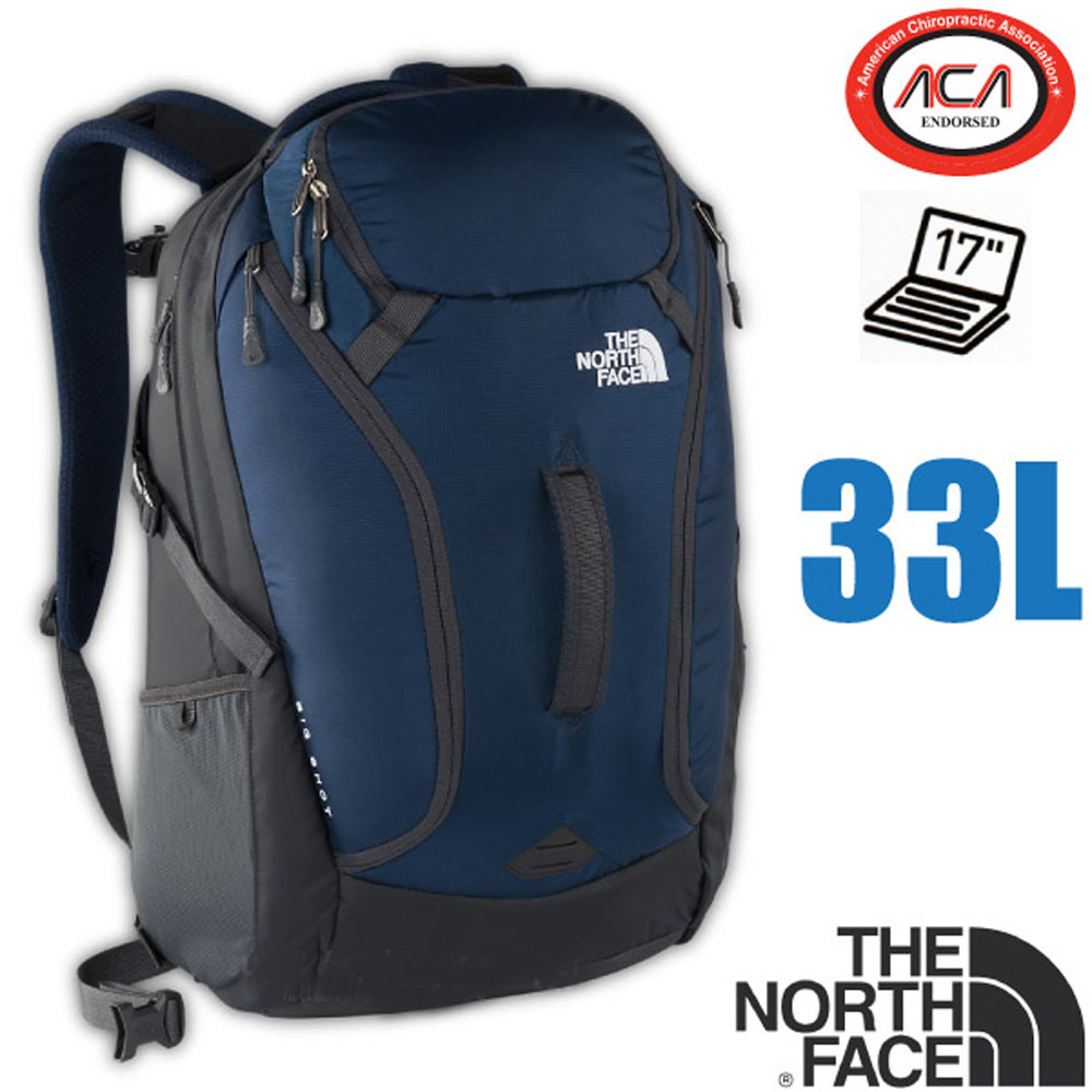 【美國 The North Face】BIG SHOT 後背包33L_宇宙藍/灰