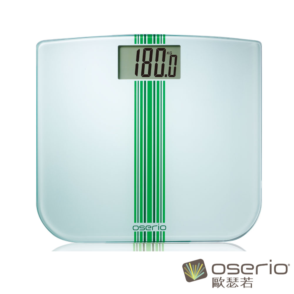 oserio歐瑟若 數位體重計 (流線綠BYG-209A)