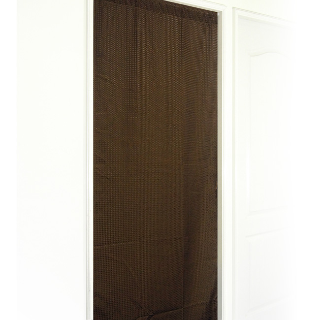 布安於室-咖啡色超長門簾-寬105x 高213.5cm