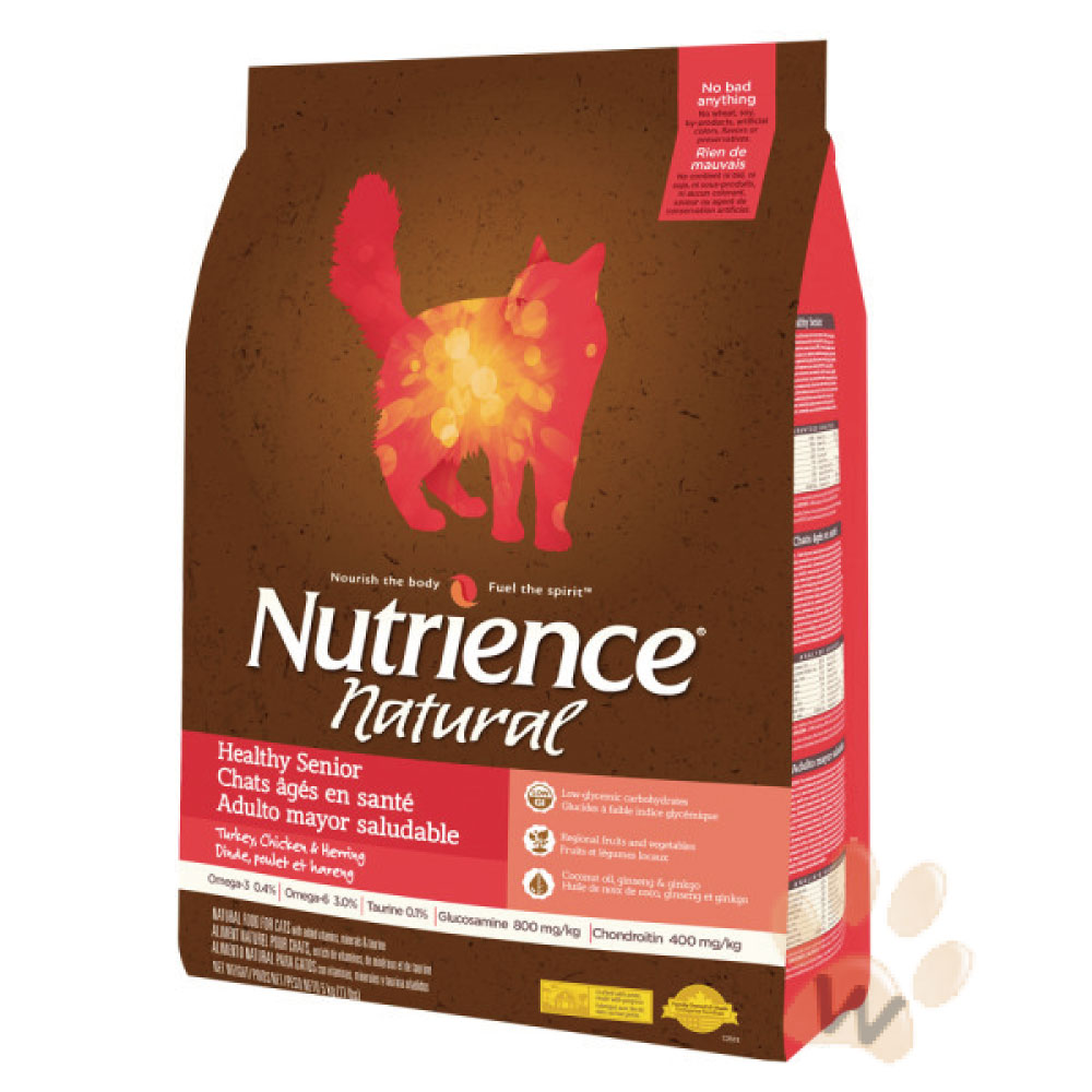 美國Nutrience紐崔斯 Natural高齡貓火雞肉2.5kg 1入