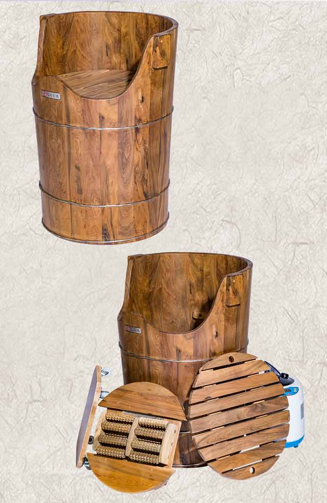 雅典木桶 頂級肖楠木 蒸腳桶(高64CM)