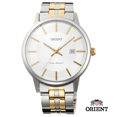 ORIENT 東方錶 SLIM系列 藍寶石鏡面石英男錶-金色/40mm