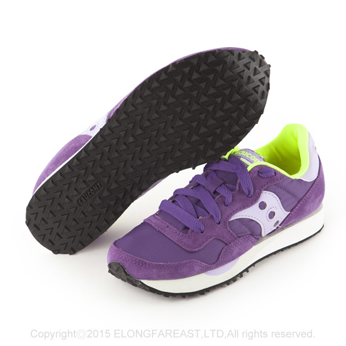 (女) 美國 SAUCONY 經典時尚休閒輕量慢跑球鞋-紫