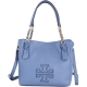 TORY BURCH Harper Satchel 雙T浮雕鍊帶兩用包(藍色) product thumbnail 1