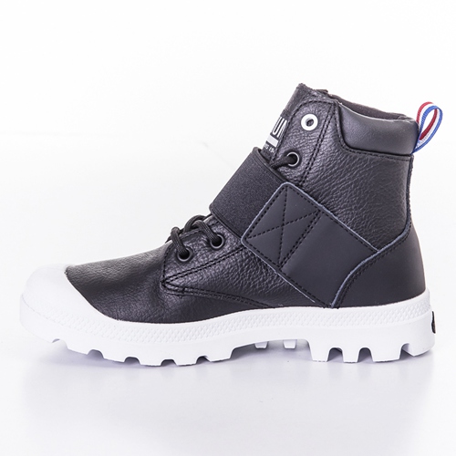 PALLADIUM PAMPA HI STRAP LEA 男女休閒鞋 75558012 黑