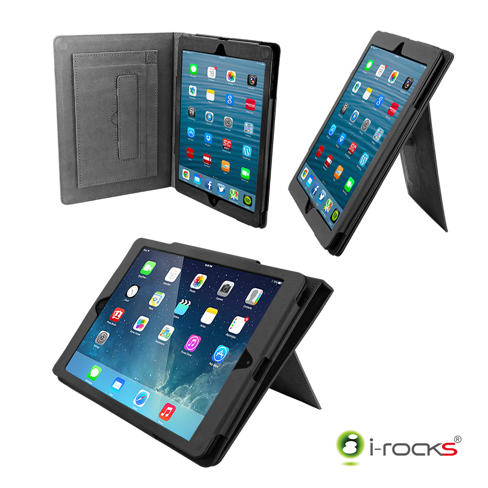 i-Rocks iPad mini 3 專用皮革保護皮套 IRC29B-快