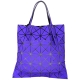 三宅一生BAOBAO ISSEY MIYAKE LUCENT 6x6 藍色泰絲霧面托特包 product thumbnail 1