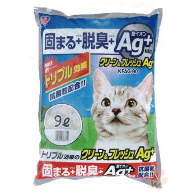 日本IRIS AG+奈米銀貓砂9L 3包入