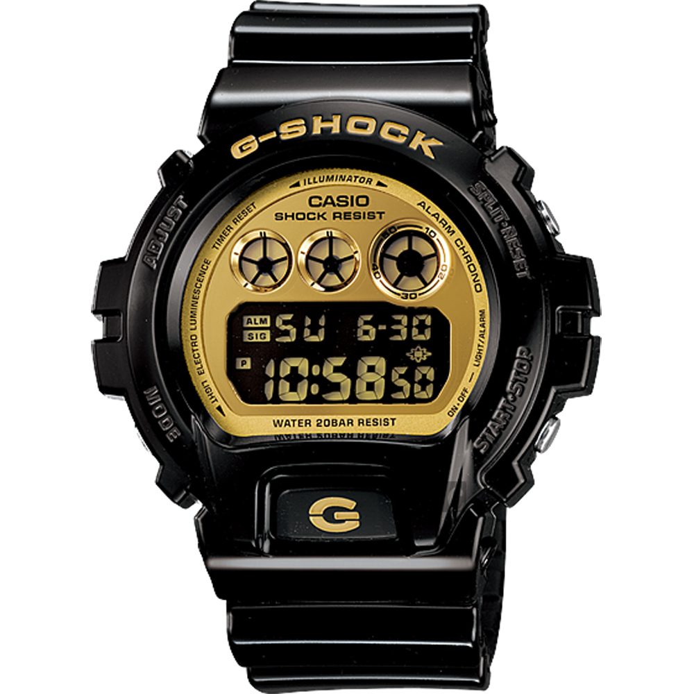 CASIO 卡西歐 G-SHOCK 黑金坦克腕錶/53mm