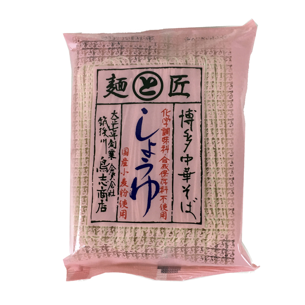 日本鳥志商店 博多手工製麵-醬油口味(118g)