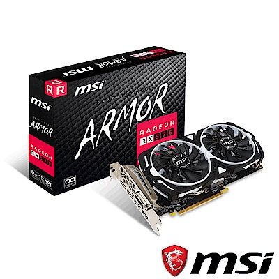 MSI Radeon RX 570 ARMOR 8G OC 顯示卡