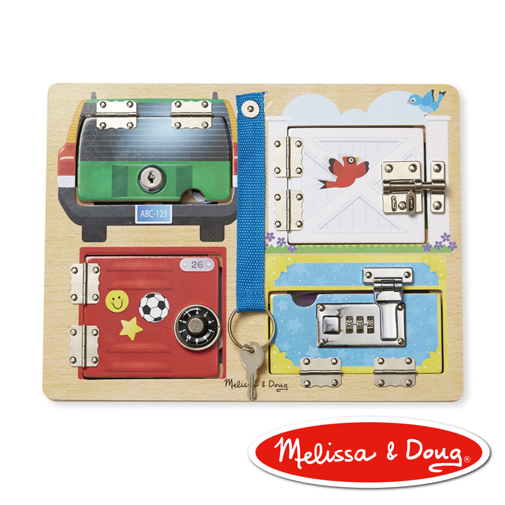 美國瑪莉莎 Melissa & Doug 益智 - 門鎖遊戲板