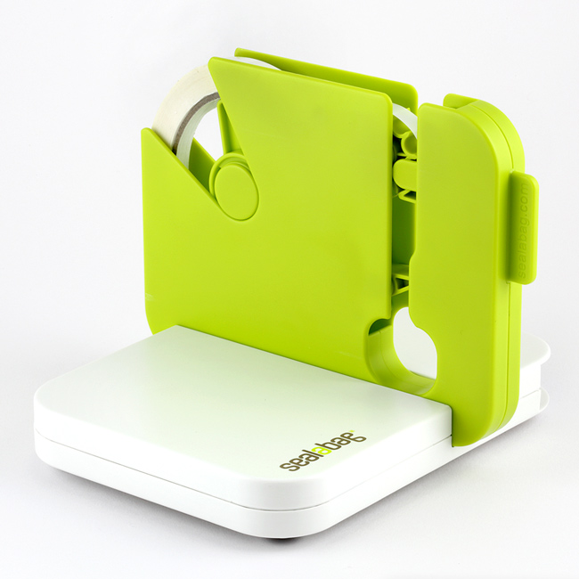 英國Sealabag 塑膠袋封口機-綠 + 膠帶補充包 x3