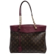 LV M51195 Monogram PALLAS系列拼接皮革肩背包(紫紅色) product thumbnail 1