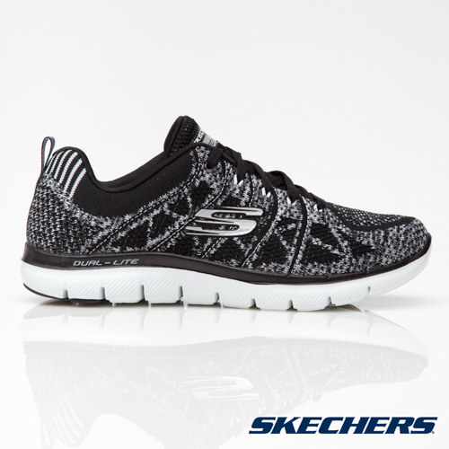 SKECHERS (女) 運動系列FLEX APPEAL 2.0-12623BKW