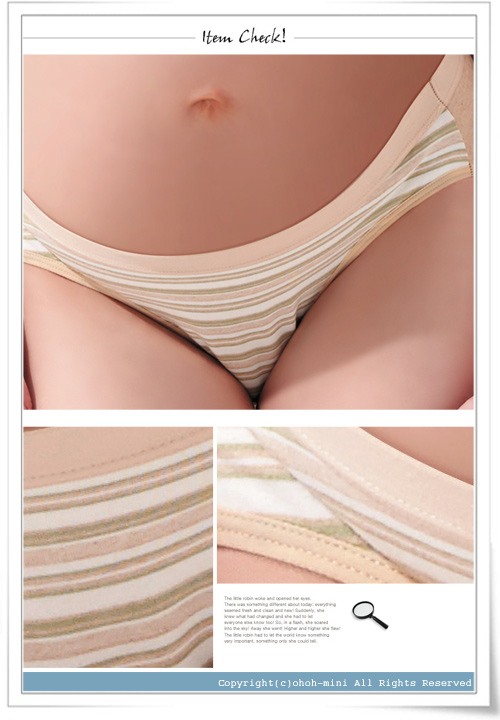 【ohoh-mini 孕婦裝】有機彩棉低腰孕婦內褲