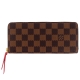 LV N60534 Damier LV棋盤格紋拉鍊長夾(紅色) product thumbnail 1