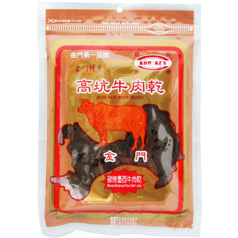 !高坑 碳烤墨西哥牛肉乾(190g)