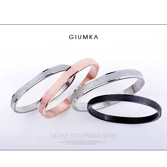 GIUMKA 相約今生 白鋼手環 銀色男款