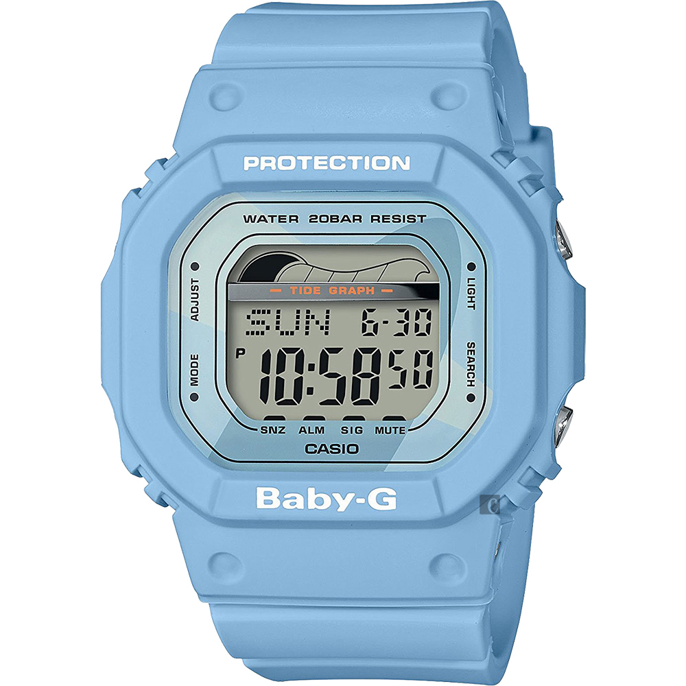 CASIO 卡西歐Baby-G 衝浪運動手錶-藍(BLX-560-2DR)