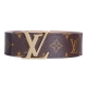 LV【M9608T】經典Monogram帆布LV字母皮帶-金扣 product thumbnail 1