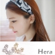 Hera 赫拉 水鑽花葉無耳洞耳環/耳扣/耳骨夾-2色(單顆) product thumbnail 1