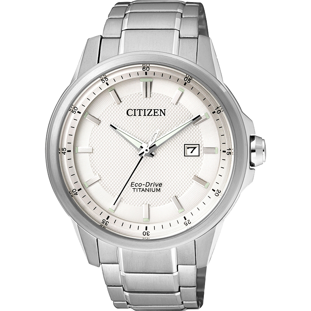 CITIZEN Eco-Drive超級鈦時尚腕錶(AW1490-84A)-銀/42mm