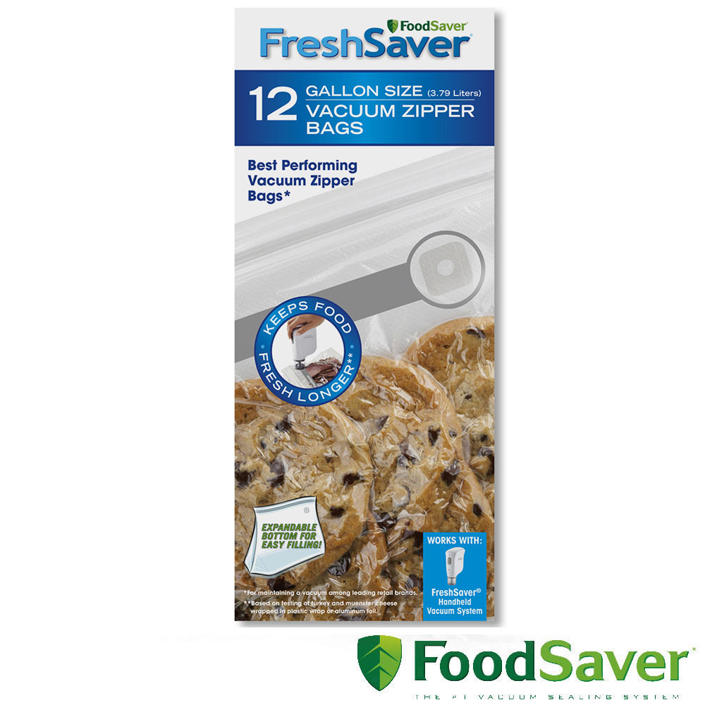 美國FoodSaver-真空夾鍊袋12入裝(3.78L)