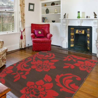 Ambience 比利時Luna 現代地毯--艷紅(160x225cm)