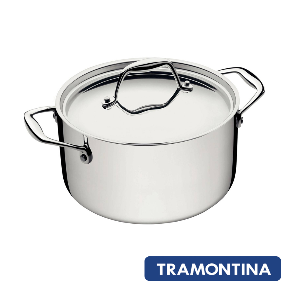 TRAMONTINA Gourmet TRIX 系列20公分雙耳湯鍋3.5L