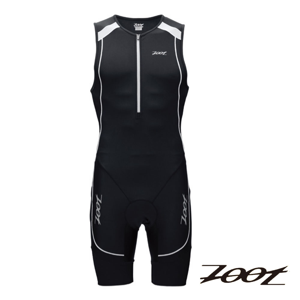 ZOOT SPORT-二級專業型肌能連身三鐵衣(男-黑-白)Z1306032