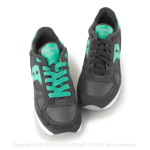(女) 美國 SAUCONY 經典時尚休閒輕量慢跑球鞋-碳灰綠