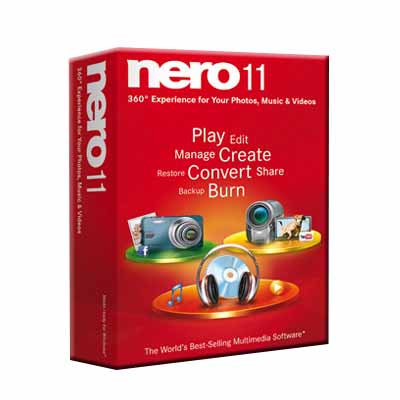 Nero 11 轉檔、播放、燒錄軟體-盒裝版