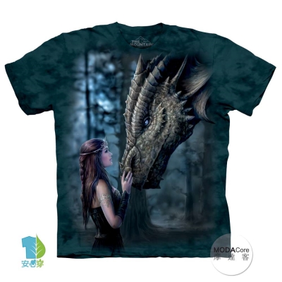 摩達客 美國進口The Mountain 女神與龍 短袖T恤