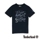 Timberland 男款深藍色創意印花短袖T恤 product thumbnail 1