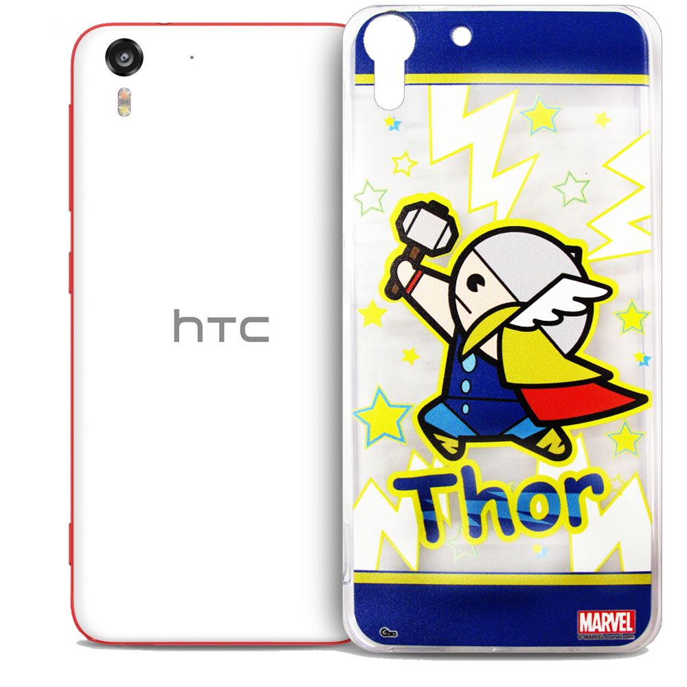 復仇者聯盟 HTC Desire EYE Q版彩繪手機軟殼(正義款) product image 1