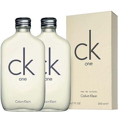 Calvin Klein CK one中性淡香水200mlx2-快速到貨