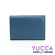YUCCA - 牛皮俏麗多彩名片夾(迷你皮夾)-灰藍色- 02200045009 product thumbnail 1