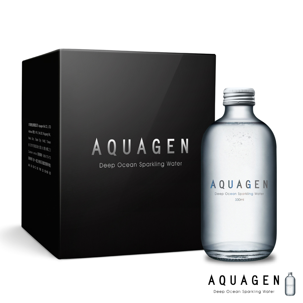 AQUAGEN 海洋深層氣泡水330ml(24入)