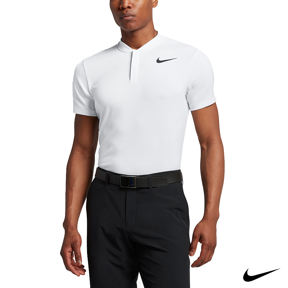 NIKE GOLF 短袖 立領 POLO衫-白833154-100