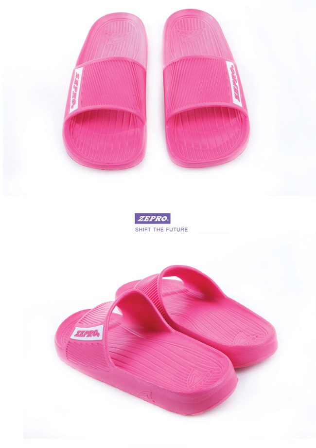 【ZEPRO】女款平板涼拖鞋RELAXED-粉紅