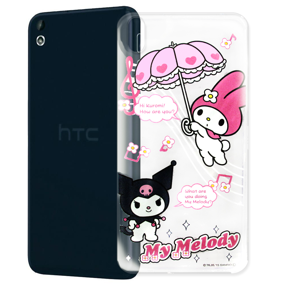 美樂蒂 酷洛米 HTC Desire 816 透明軟式殼 旋律款