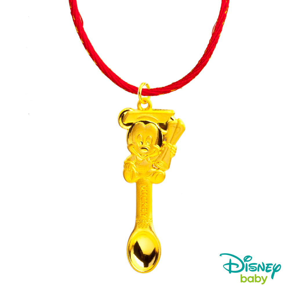 Disney迪士尼系列金飾 黃金湯匙-榜首米奇款
