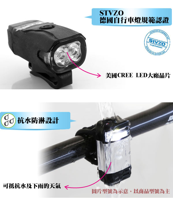 LEZYNE KTV DRIVE PAIR USB充電光學透鏡LED警示前後燈組(黑)