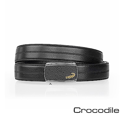Crocodile 寬版紳士自動穿扣皮帶 0101-30061